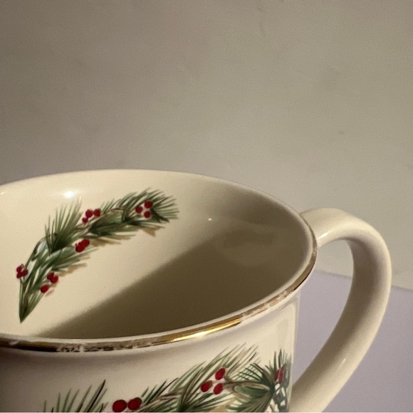 Vintage OTAGIRI Chickadee Birds Holly Branch Mug Cup Japan Gibson Greetings - Picture 4 of 7